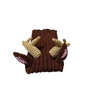 Zoo Snoods Size M Brown Deer Reindeer Dog Pet Costume Hood NWT